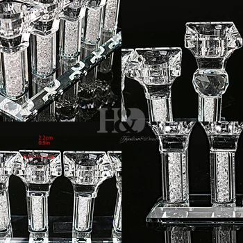 H&D Crystal Suport de Lumanare Decorativ Crystal Sfesnice 5 Cap Acasă Petrecerea de Nunta Cină Decor Special Cadou pentru un Prieten