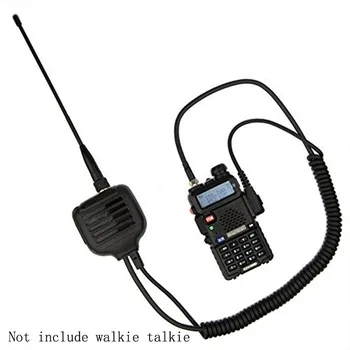 Handheld Umăr la Distanță Difuzor Dual ASV microfon Microfon cu Dual Band SMA-F Antenă pentru TYT BaoFeng KENWOOD Serie Scanner