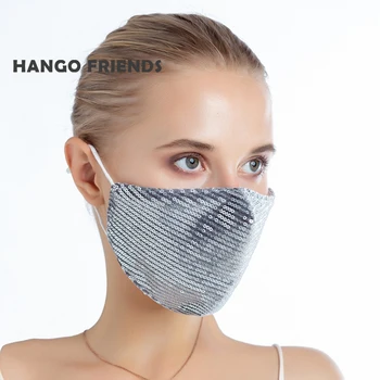 Hango Mască de Protecție cu Filtru de Buzunar, Material Lavabil Masca de Vară Designer de Moda Masca de Fata Femei de Lux Pânză Reutilizabile Masca