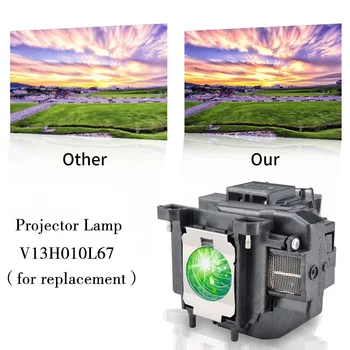 HAPPTBATE Înlocuire proiector lampa ELPLP67/ V13H010L67 pentru H429A VS210 VS220 PowerLite Home Cinema 710 750HD MG-850HD