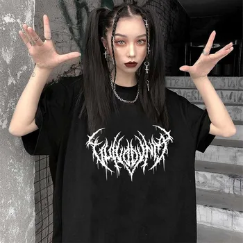 Harajuku Doamnelor Jachete Calde Gotic Streetwear Punk Femei Hoody Groază La Modă Casual Simplă Scrisoare De Imprimare