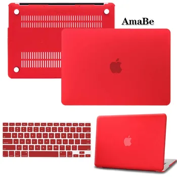 Hard Shell Laptop Protector case + Keyboard Cover pentru Apple MacBook Air Pro Retina 11 12 13 15 inch
