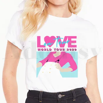 Harry Styles Linie Fină coreean Hip Hop Femei T Shirt Harajuku de sex Feminin cu Maneci Scurte T-shirt de Vara Tricou Haine