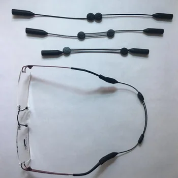 Hassle-Free de Greutate de Lumină Ochelari ochelari de soare Metalice de Prindere a Cablului de Sport Reglabile Cablu Șir Landyard cu Silicon End Sfaturi