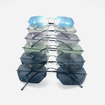HBK 2020 Matricea Agent Smith Stil de ochelari de Soare Polarizat Nituri Oameni de Conducere titan poligon Ochelari de Soare pentru Barbati