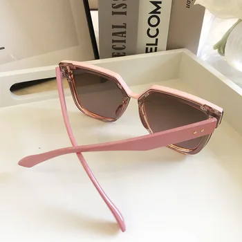 HBK 2021 Piața de Moda ochelari de Soare Femei Barbati Brand de Lux de Designer de Mare Cadru Ochelari de Soare Vintage Supradimensionate Unisex Călătorie UV400
