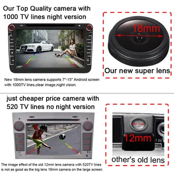 HD 1280*720 Pixeli 1000TV linie mașină vedere din spate back-up inversă parcare camera pentru Mercedes Benz M class W163 W164 impermeabil 170