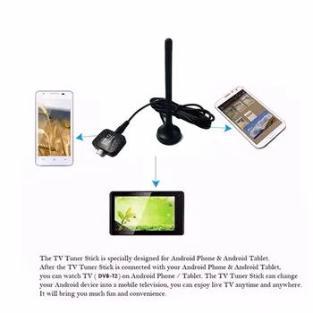 HD Digital TV Receiver USB DVB-T2 TV Stick pentru Telefoane Android Pad DTV prin Satelit Receptor USB Uit la TV DVB-T2 Semnal HD809