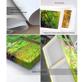 HD Tipărite pădure, cer, copaci, toamnă, frunziș Tablou Canvas Print decor camera pentru imprimare poster pânză imagine transport Gratuit/ny-6280