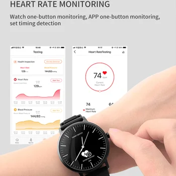HD06 Ceas Inteligent Bărbați Impermeabil IP67 Monitor de Ritm Cardiac Camera de la Distanță Smartwatch Mesaj Împinge Sincroniza Brățară Inteligent Femei