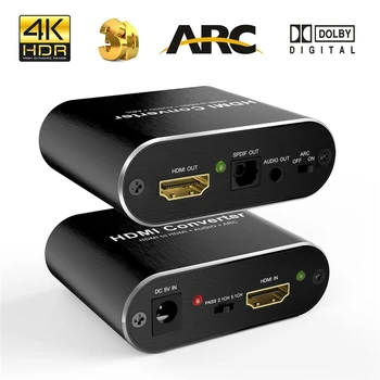 HDMI 2.0 audio extractor 5.1 ARC 4K 60Hz HD HDMI Convertor audio Independente de ieșire stereo Optic TOSLINK SPDIF pentru PS4 Difuzor