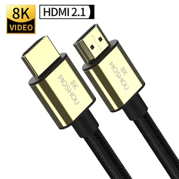 HDMI 2.0 b, 2.1 Cabluri MOSHOU 8K 4K 60Hz MOSHOU 48Gbps ARC Video de Înaltă Definiție Cablu pentru Amplificator TV