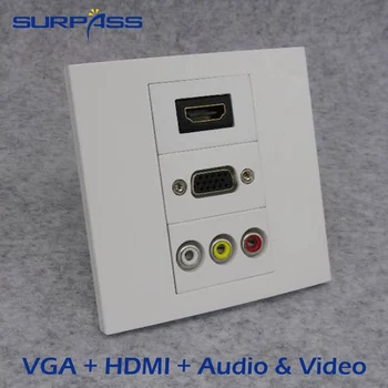 HDMI Audio și Video VGA Panou Standard, 86 de Tip Audio HDMI de Înaltă Definiție 4K Perete Fata PA Sistem Multimedia Soclu Panou