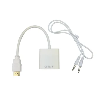 HDMI la VGA Adaptor cu Cablu Audio de sex Masculin La Feminin 1080p HDMI la VGA Converter Pentru Raspberry Pi 3 PC TV Laptop pentru Orange Pi