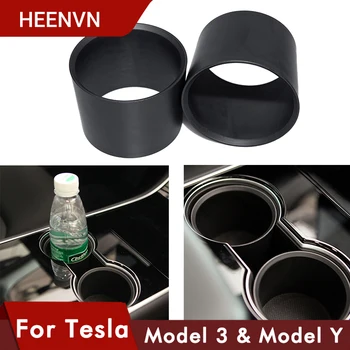 Heenvn Model3 Cana De Apa Suport Adaptor Pentru Tesla Model 3 Accesorii Centru De Comandă Cutie De Depozitare Pentru Tesla Model Y Model3 2020