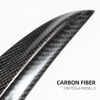 Heenvn Model3 De Înaltă Performanță Versiunea Portbagaj Aripa Spoiler Pentru Tesla Model 3 Spoiler Real Fibra De Carbon Model Cu Trei Accesorii