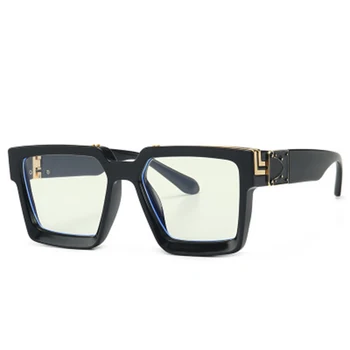 HEISKING Nou Stil de Moda de Lux ochelari de Soare Barbati Femei Vintage Supradimensionat ochelari de Soare Piața de Design de Brand Oculos De Sol de sex Feminin