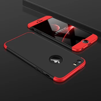 HereCase Pentru iPhone 5s Caz de Lux 360 Full Body Greu Mată PC Înapoi Caz Acoperire pentru iPhone SE 5s 5 Telefon Pungă de Protecție coque