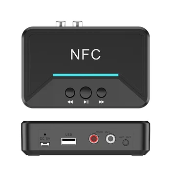 HEVARAL NFC Wireless Adaptor Bluetooth 5.0 Receptor Transmițător Audio de 3,5 mm AUX RCA Jack Hifi Adaptor Pentru TV Auto Calculator