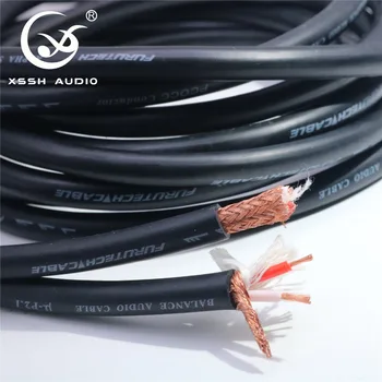 Hi-end HIFI XSSH Audio 8mm FURUTECH Seria ALPHA μ-P2.1 PCOCC Conductor Echilibru Cablu Audio Cablul de Sârmă Linie de Cabluri