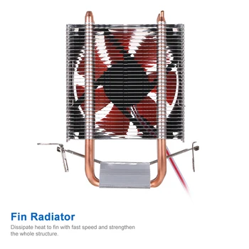 Hidraulice Cooler CPU Heatpipe Fanii Liniștită Radiator Radiator pentru procesor Intel Core AMD Sempron Platforma Două Conducte de Căldură din Cupru