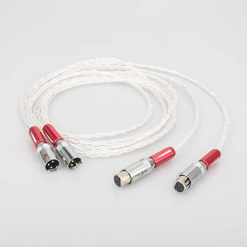 Hifi XLR Cablu Pur 5N OCC Argint placat cu Audio Cablu Cu XLR Plug Hifi XLR Echilibru Linie Audio Semnal de Linie