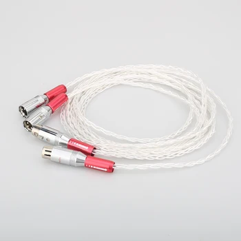 Hifi XLR Cablu Pur 5N OCC Argint placat cu Audio Cablu Cu XLR Plug Hifi XLR Echilibru Linie Audio Semnal de Linie