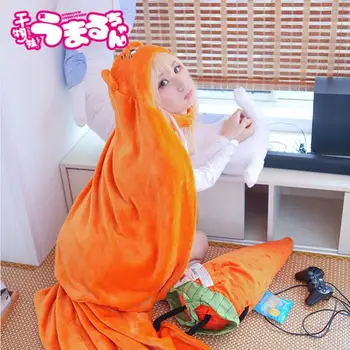 Himouto Umaru Chan Mantie Anime Umaru-chan Doma Umaru Cosplay Costum de Flanelă Pelerine Pătură Pijamale Moi Pelerină cu Glugă