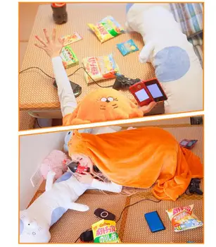 Himouto Umaru Chan Mantie Anime Umaru-chan Doma Umaru Cosplay Costum de Flanelă Pelerine Pătură Pijamale Moi Pelerină cu Glugă