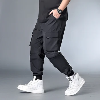 Hip Hop Streetwear Pantaloni Bărbați Supradimensionate Detașabil Pantaloni scurți de sex Masculin Jogger Cargo Pantaloni de Înaltă Calitate, Plus Szie 6XL 7XL HX412