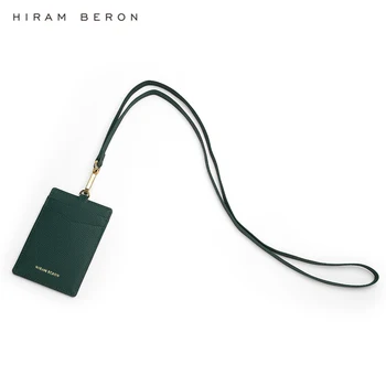 Hiram Beron Nume Personalizat de Servicii eticheta cu Numele Titularului Cardului de curea ID-ul de suport retractabil de vacă din piele card caz dropship