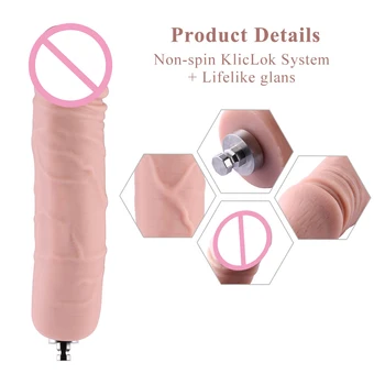 HISMITH Kliclok Mașină de Sex 17.5 cm de Silicon Vibrator Anal Accesorii Pentru Anal de Placere Jucării Erotice cu diametrul de 4cm Jucării Sexuale pentru Femei