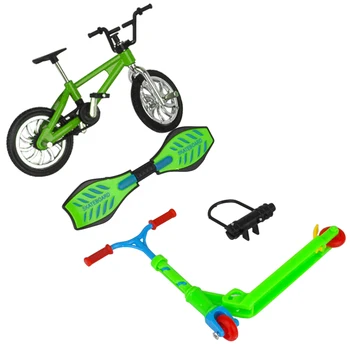Home Decor Ușor De Învățământ Jucărie Cadou Bicicleta Scuter Deget Mini Skateboard Set Desktop Pentru Copii Aliaj De Divertisment Distractiv
