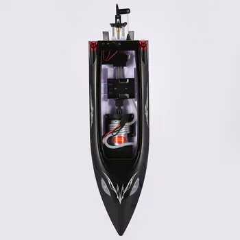 HONGXUNJIE barca RC HJ806 47cm 2.4 G RC 30km/h Curse de Mare Viteză Barca Sistem de Răcire cu Apă Oglindită Omni-directional Tensiune Promp