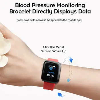 Hot Inteligent Bărbați Și Femei Ceas tactil Color de Ritm Cardiac Pedometru, Monitorizare Somn IP67 rezistent la apă Ceas Pentru Android IOS montre