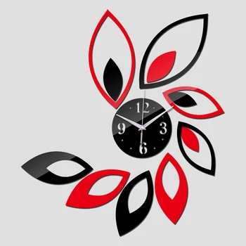 Hot Nou Ceas de Perete Ceasuri de Bricolaj Acril Oglindă de perete Autocolante Decor Acasă Cuarț Ceas Living Moderne Cadouri de Crăciun