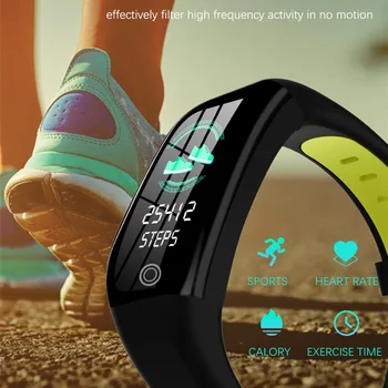 Hot Nou F21 1.14 Inch HD Fitness Sport rezistent la apa Tensiunii Arteriale Brățară Inteligent GPS Tracker Rata de Inima Pedometru Somn Monitori