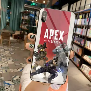 Hot nou joc Apex Legende Bling Drăguț Caz Telefon din Sticla Temperata Pentru iPhone 11 XR Pro XS MAX 8 X 7 6S 6 Plus SE 2020 caz