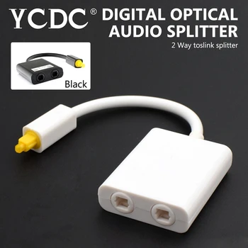 Hot Nou SPDIF/Toslink Digital Splitter Audio Optic Toslink Switcher Adaptor SPDIF Optic Cablu Comutator Splitter Hub