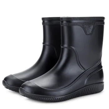 Hot Pantofi pentru Bărbați Cizme de Moda Rainboots Alunecare Pantofi de Apă Scurte de Cauciuc Cizme de Ploaie Barbati Bot Grădină pescuit Cizme Impermeabil Pentru Barbati