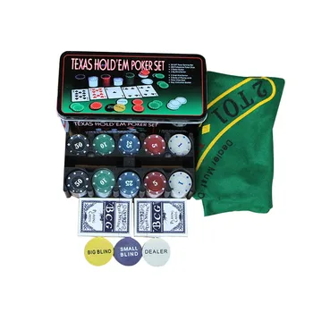 Hot Super Afacere - 200 Baccarat chips-uri de Negociere Chips-uri de Poker Set - Masa de Blackjack Pânză - Jaluzele - Dealer - Cărți de Poker - Cu