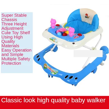 Hot-vânzare Multifunctional Copil Cărucior Pliabil Spate Deschidere Baby Walker 6-12 Luni Baby Walker