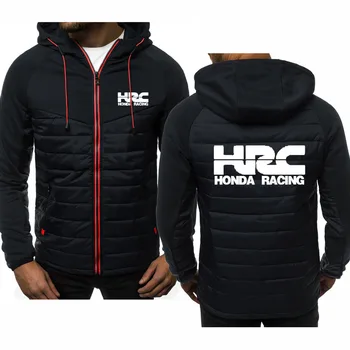 HRC cursa de motociclete Masina Logo-ul de imprimare de înaltă calitate Hanorac Bumbac Hoodies pentru Bărbați Primăvară Toamnă Lână de Bumbac Jacheta cu Fermoar