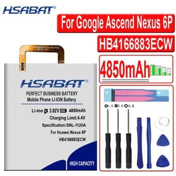 HSABAT HB416683ECW 4850mAh Acumulator pentru Huawei Google Ascend Nexus 6P H1511 H1512 Baterii transport gratuit