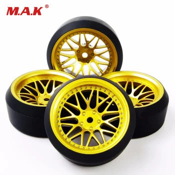 HSP RC 1:10 On-Road, Accesorii Auto 4buc 5 Grade Rc Drift 1/10 Anvelope Janta Set Hex 12mm