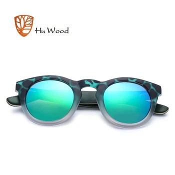 HU LEMN de Moda Oval ochelari de Soare cu Lentile Polarizate cu Dungi Cadru de Lemn Influenta Ochelari Femei Roz Ochelari de Soare Barbati Transparent GR8006