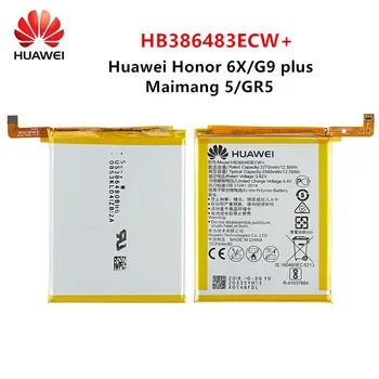 Hua Wei Orginal HB386483ECW+ 3340mAh Acumulator Pentru Huawei Maimang 5 Onoare 6X G9 plus GR5 2017 MLA-AL00/AL10 Baterii