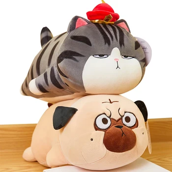 HUANG WU WAN SHUI jucărie de pluș pisică câine HUANG WU BA ZHA instituție de învățământ superior struffed păpușă jucărie cadou