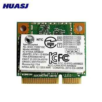 Huasj Atheros AR9462 AR5B22 802 dual band 300Mbps + Bluetooth4.0 Wifi WLAN card pentru Lenovo Y400 Y500 Y410P S215 U330 U430