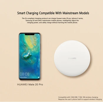 HUAWEI CP60 Încărcător Wireless 15W MAX Pentru Huawei Samsung iPhone încărcător de telefon